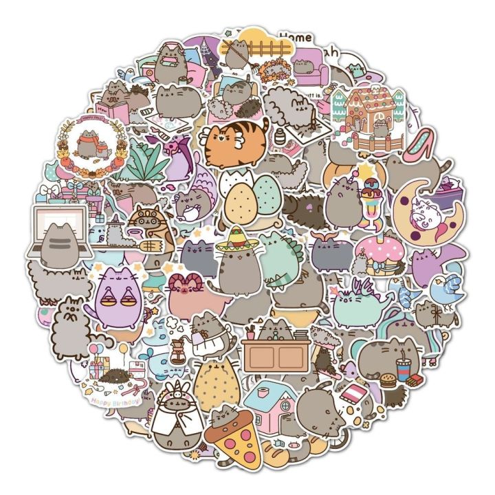 50-100pcs-cute-kawaii-cat-stickers-aesthetic-laptop-phone-water-bottle-waterproof-graffiti-decal-sticker-packs-kid-toy-stickers-labels