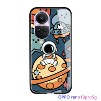 Serpens ฝาครอบเชลล์เคสสำหรับ OPPO Reno10 Pro 5G,อวกาศนักบินอวกาศนาซ่าน่ารักหรูหรากันกระแทกกระจกเทมเปอร์เคสโทรศัพท์มันวาวเคสประกบหลังแบบแข็ง