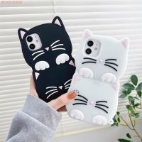 Cartoon Meow Cat Luminous Phone Case For Samsung Galaxy A02S A10S A03S A13 A32 A33 A51 A52S A53 A71 J4 J6 Plus M02 M12 F12 Cover