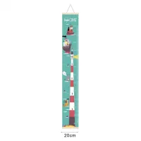 Bright-colored Practical 60-180cm Range Height Ruler Wooden Height Ruler Meaningful for Kindergarten