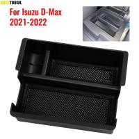 สำหรับอีซูซุ D-MAX 2021 2022 2023ภายในรถที่เท้าแขนออแกไนเซอร์จัดเก็บถุงมือกล่องถาดภาชนะพาเลทคอนโซลกลางอุปกรณ์เสริม