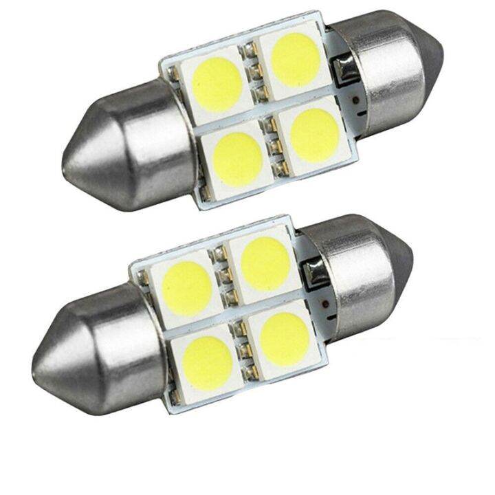 14x-white-led-car-interior-inside-light-dome-trunk-map-license-plate-lamp-bulbs