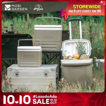 MOBI GARDEN Camping Cooler Box Ice Box Food&Drink Portable Outdoor Picnic  Keep Fresh Refrigerator