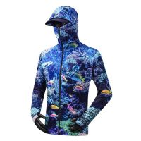 [A innovation] เสื้อตกปลา Breathable Quick Dry เสื้อตกปลา Anti UV ครีมกันแดด Sun Protection ClothesFishing Hoodie With Mask