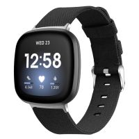 【Booming】 candangjiaoe Essidi ผ้าใบสำหรับ Fitbit Versa 3 2 1 Versa Lite นาฬิกาสายรัดข้อมือสำหรับ Fitbit Sense สร้อยข้อมือเปลี่ยน Correa