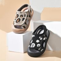 2022 new Summer Toddler Sandals Leopard Baby Girl Shoes Boys sports mesh sneakers Kids Infant soft sole first walkers