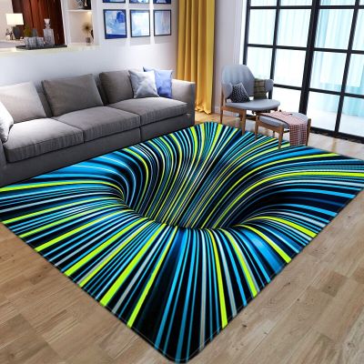 （A SHACK） 3DIllusionEntrance Door Floor Mat พรมปูพื้นกันลื่น MatRoom Decor Rug