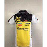 Rock Star Polo Shirt Energy Drink Bicycle Mens Racing Polo Shirt