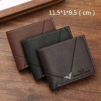 Mens Wallet Made of Pu Leather Skin Purse for Men Coin Purse Short Male Card Holder Wallets Zipper Around Money Coin Purse