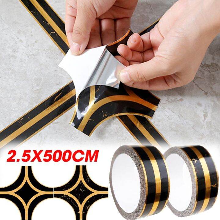 500cm-black-gold-self-adhesive-tile-sticker-waterproof-wall-gap-sealing-tape-strip-floor-tile-beauty-seam-sticker-home-decor-adhesives-tape