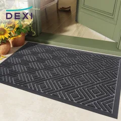 dexi 1 DEXI Door Mat Large Front Indoor Entrance Outdoor Doormat,Heavy Duty  Rubber Outside Floor Rug for Entryway Patio Waterpr