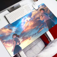 Japan Anime Your Name Gaming Mousepads Mouse Pad Fashion Laptop XXL Computer Mouse Mat 800x300mm Mousepad HD Large XL Gamer Desk Keyboard Play Mats Locking Edge