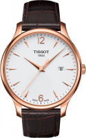 Karnvera Shop Tissot นาฬิกาข้อมือชาย Quartz Watch with White Dial Analogue Display - T063.610.36.037.00