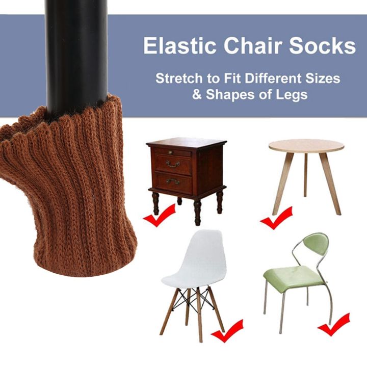 dimama-ถุงเท้าโพลีเอสเตอร์-24pcs-ที่รองขาเก้าอี้-ที่รองขาโต๊ะ-หนาขึ้น-กันลื่นกันเสียงดัง-สําหรับตกแต่งบ้าน