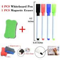 Dry Eraser Whiteboard Water Color Pens Magnetic Eraser School White Board Escolar Nevera Marker Pen Wipe Eraser Brush Fridge