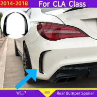 C117 Rear Bumper Spoiler For CLA Class W117 2014-2018 CLA250 CLA180 CLA200 ABS Trim 2 Pcs CLA45 Style