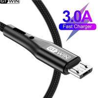 GTWIN Micro USB Cable for Huawei Microusb Cable 3A Fast Charging For Xiaomi Samsung Android Mobile Phone Charge Data Wire