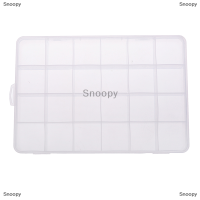 Snoopy 24ช่องกล่องพลาสติกกรณีเครื่องประดับลูกปัดเก็บภาชนะ CRAFT Organizer