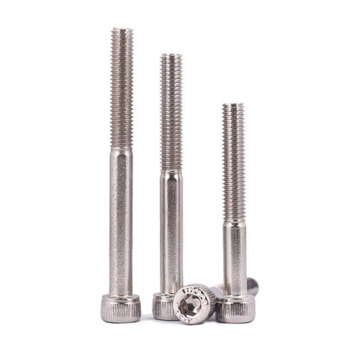 m3-m12-grade-12-9-alloy-steel-nickel-plated-cap-head-half-thread-hexagon-socket-screw-partial-thread-allen-hex-socket-screws-nails-screws-fasteners