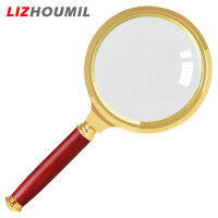 6x LIZHOUMIL การตรวจสอบงานฝีมือเครื่องประดับ Loupe สำหรับการอ่านด้ามไม้แว่นขยายแบบมือถือ10ชิ้น