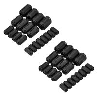 ❇♝ 40 Pieces Clip-On Ferrite Ring Core RFI EMI Noise Suppressor Cable Clip For 3Mm/5Mm/7Mm/9Mm/13Mm Diameter Cable Black