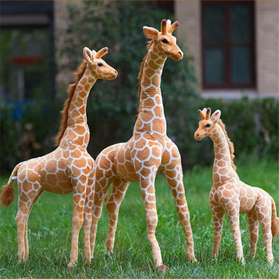 Giant Real Life Giraffe Plush ของเล่นตุ๊กตาสัตว์ตุ๊กตาเด็กอ่อนเด็กวันเกิดของขวัญ Room Decor การถ่ายภาพ Props