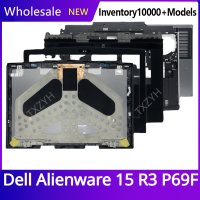 Baru Asal untuk Alienware 15 R3 P69F หน้าจอ LCD สำหรับแล็ปท็อป Beakang Penutup Depan Bezel Engsel Palmrest Bawah Kes A C D Shell