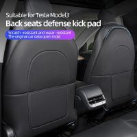 For Tesla Model 3 Model Y Seat Back Car Anti Kick Pad Protectors Child Anti Dirty Mat PU Leather Styling Accessories Decoration