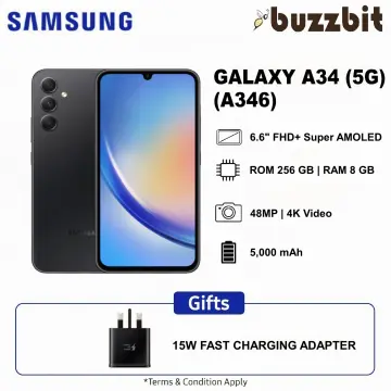 Buy Samsung Galaxy A34 256gb (Graphite) Online at Best Price