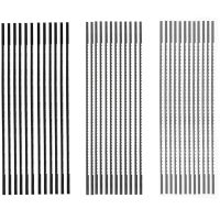 FOXBC Plain End Scroll Saw Blades 130mm 36PC for WoodworkingWood Plastic Metal