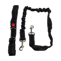 bjh№  Elasticity Dog Leash with Adjustable Waist Outdoor Resistant Extend Rope Accessories