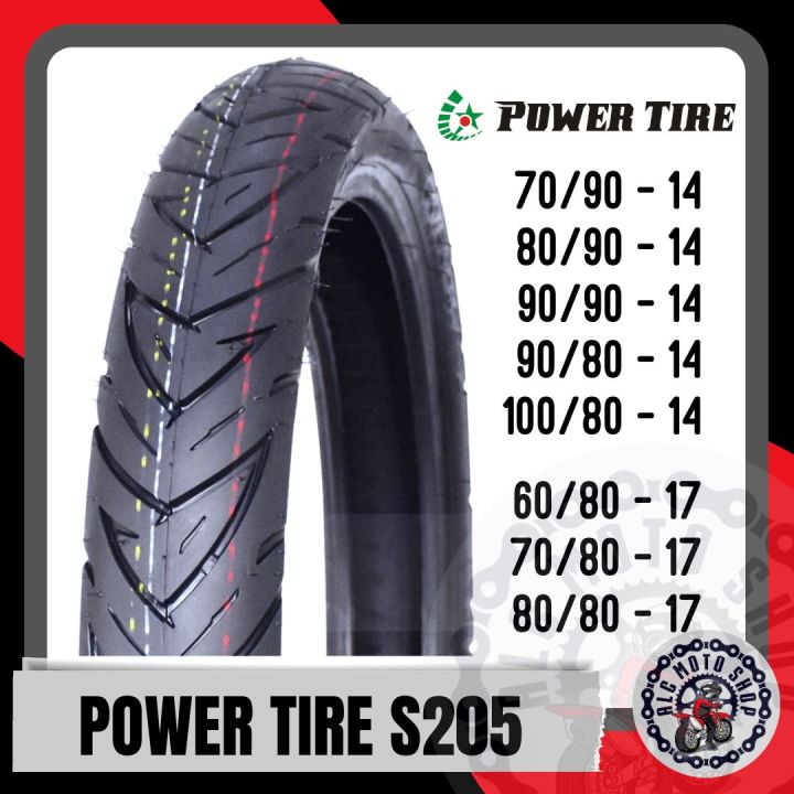 POWER TIRE S205 -SPEED TUBE TYPE MOTORCYCLE TIRE - MURANG GULONG - SIZE