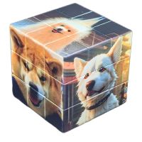 3x3x3 UV Printing Dog Patterns Magic Speed Cube Stickerless Puzzle Colorful Gans Toys For Children Fidget Brain Teasers