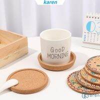 【COD】New Household Cork Coasters Anti-hot Heat Pad Wooden Cup Mat