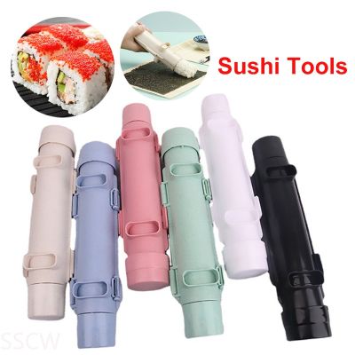 Sushi Maker Roller Device Bazooka Sushi Making Machine Japanese Rice Meat Molde Onigiri Bento Accessories Kitchen Sushi Tools