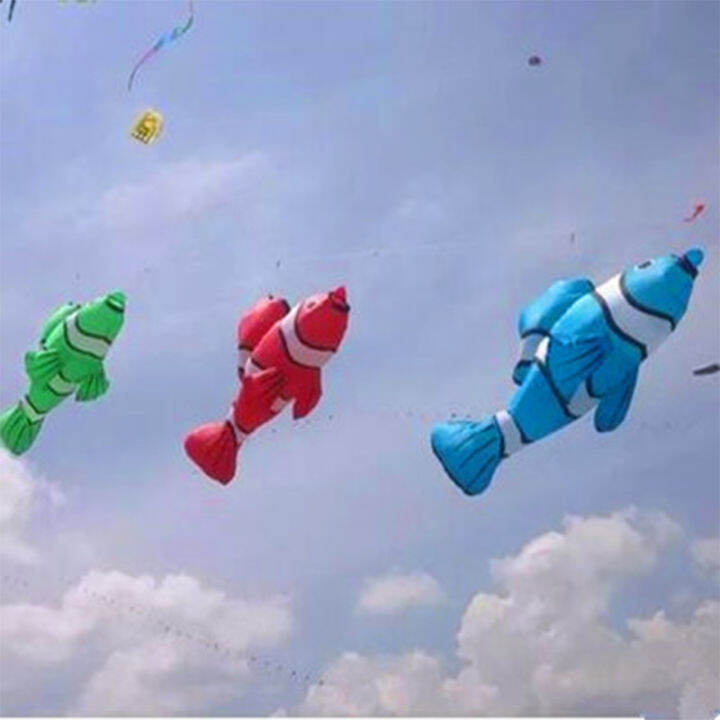 free-shipping-flying-fish-kites-outdoor-wind-sock-cartoon-factory-power-kite-flying-pendant-surf-for-adults-toy