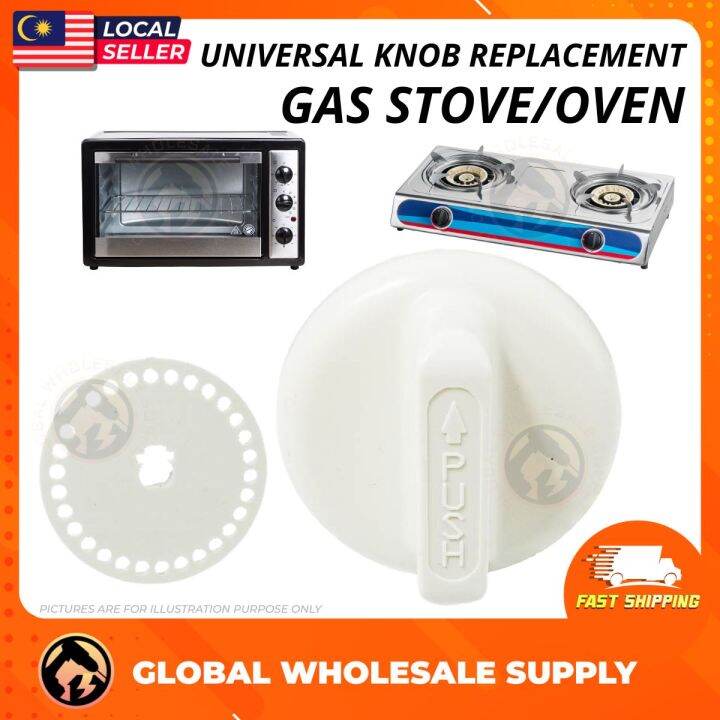 [1PC] WHITE Universal Control Rotary Gas Stove Replacement Knob for