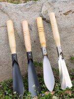 [AMO Garden Decoration]Garden Trowel Steel With Wood Handle Transplanter เครื่องมือสำหรับขุดตักย้ายปลูก