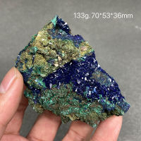 100 ธรรมชาติที่สวยงาม Azurite และ Malachite Symbiotic แร่ตัวอย่างคริสตัลหินและคริสตัลรักษาคริสตัล