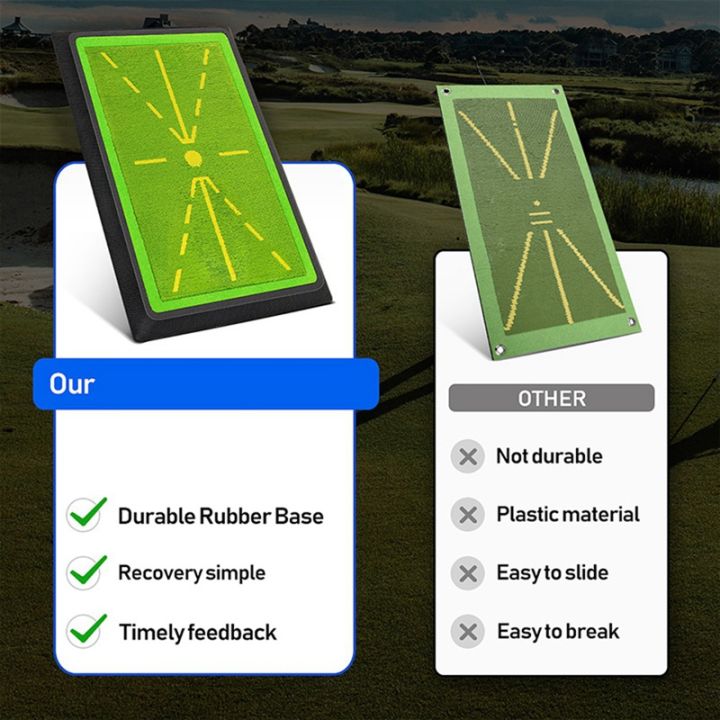 1-piece-golf-training-mat-for-swing-detection-batting-golf-instant-path-feedback-golf-training-aid-black-amp-green