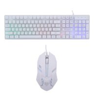 KEYBOARD &amp; MOUSE (คีย์บอร์ดและเมาส์ไร้สาย) NUBWO SAVITAR NKM-623 (WHITE)