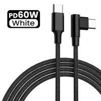 1/2/3เมตรข้อศอก Usb C สายข้อมูล Pd60w ชาร์จสำหรับโทรศัพท์3a เร็ว C Samsung S10ประเภทสายเคเบิลต่อโทรศัพท์อย่างรวดเร็ว