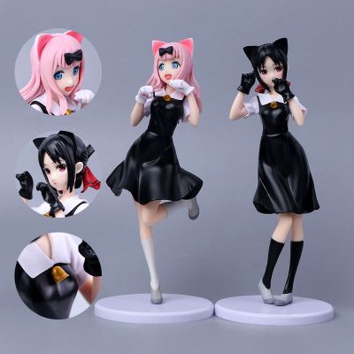 ZZOOI Kaguya-sama Love Is War Anime Figure Fujiwara Chika Action Figures Kaguya Shinomiya Figurine Ornaments Animes PVC Gift Toys 22cm