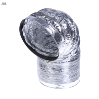 JIA 3.1นิ้ว Flex Air อลูมิเนียมฟอยล์ ducting dryer Vent hose สำหรับระบายอากาศ1.5M