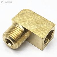 M6 M8 M10 1/8 quot; BSP Male Female Elbow 90 Degree Block Brass Pipe Fitting Connector For Compreesion Fitting Oil Lubrication