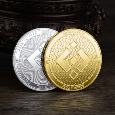 【CC】✘◈  Coin Binance Crypto Gold Plated Metal with Souvenir Commemorative Collectible