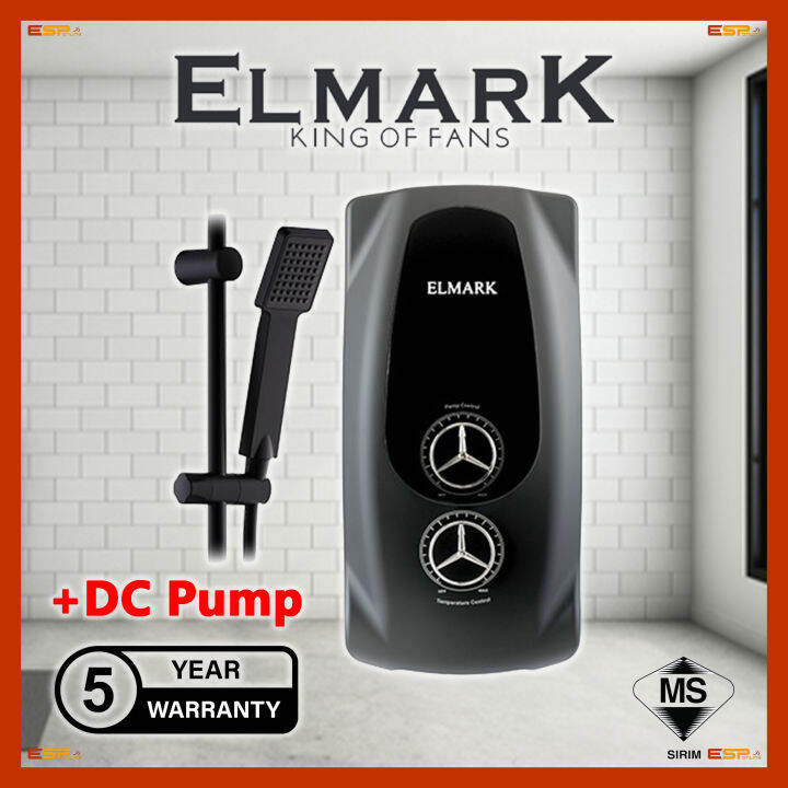 Elmark Lambospa DC Pump Instant Water Heater With ELCB & Basic Holder