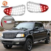 แผงประตูรถยนต์ภายในเป็นคู่มีมารยาทโคมไฟไฟ LED 12V สำหรับรถกระบะ Ford F-150 1997-2003 F-250หน้าที่เบาอุปกรณ์เสริม1997-1999