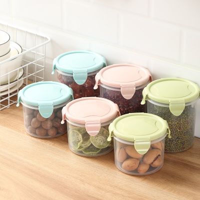 Household multigrain cans sealed bottle of snacks kitchen last food-grade plastic transparent bottle receive a case storage tank