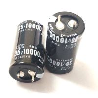 1ชิ้น 10000UF 35V 10000MFD 35WV 22*40มม. ตัวเก็บประจุแบบอิเล็กโทรไลติกอลูมิเนียมรัศมี105C